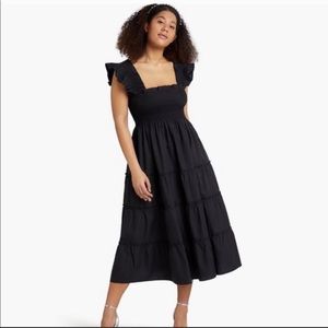 Hill House - Ellie Nap Dress - Black Swiss Dot - NWT